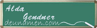 Alda Gendner Visitenkarte